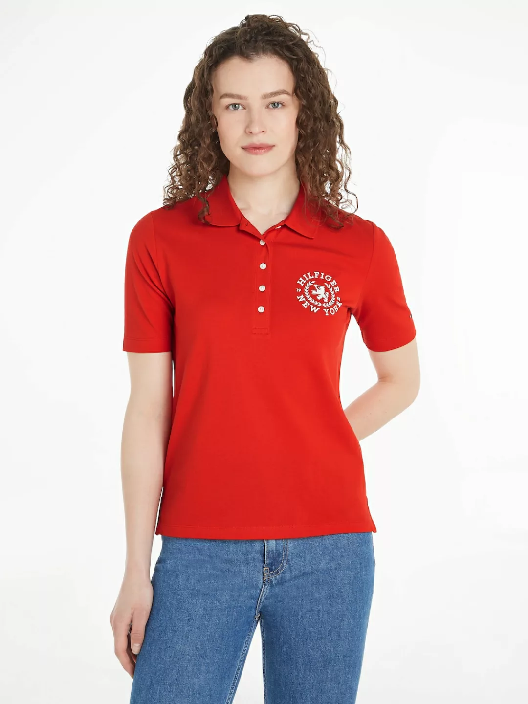 Tommy Hilfiger Poloshirt "REG CREST EMB POLO SS", mit Logostickerei günstig online kaufen