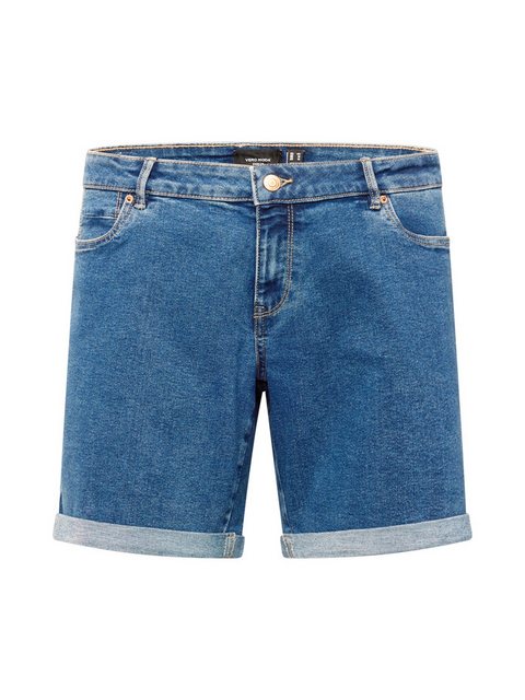 Vero Moda Curve Jeansshorts CLUNA (1-tlg) Plain/ohne Details günstig online kaufen