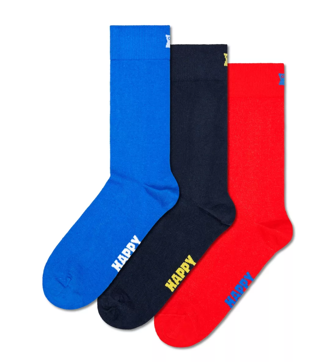 Happy Socks Socken, (3er Pack), in verschiedenen Farbvarianten günstig online kaufen