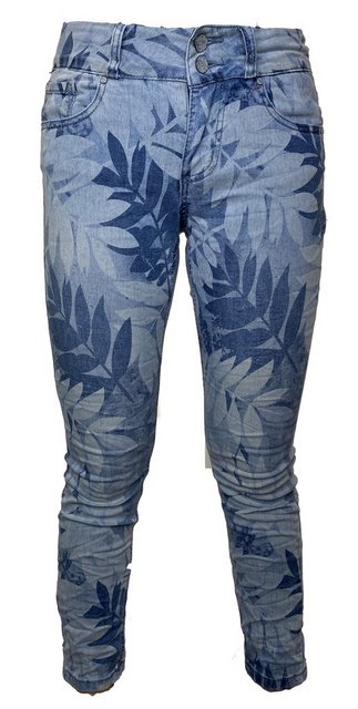 Buena Vista 7/8-Jeans Tummyless 7/8 Stretch, blue leaves günstig online kaufen