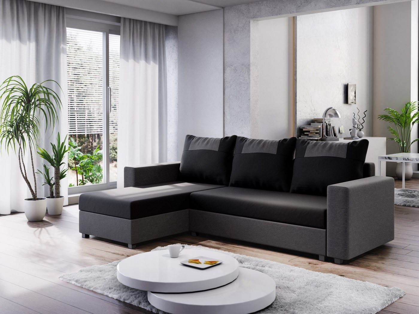 ALTDECOR Ecksofa STARI-BIS, Couch mit Schlaffunktion, Wohnzimmer - Wohnland günstig online kaufen
