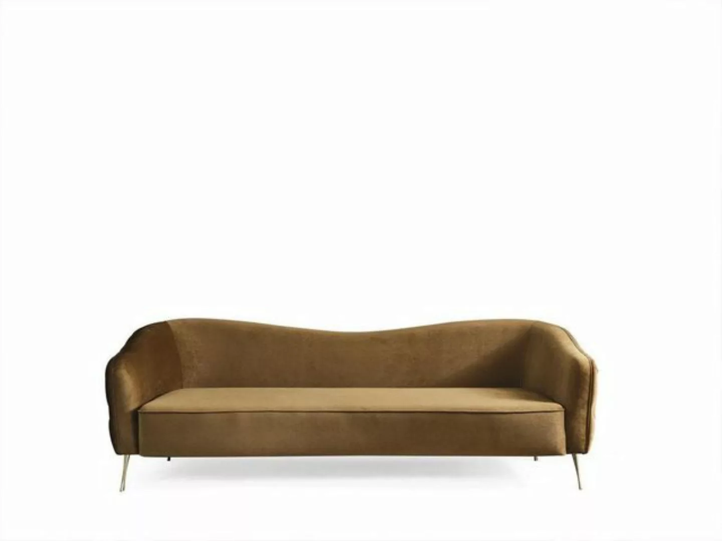 JVmoebel 3-Sitzer Sofa 3 Sitzer Braun Textil Wohnzimmer Design Couch Modern günstig online kaufen