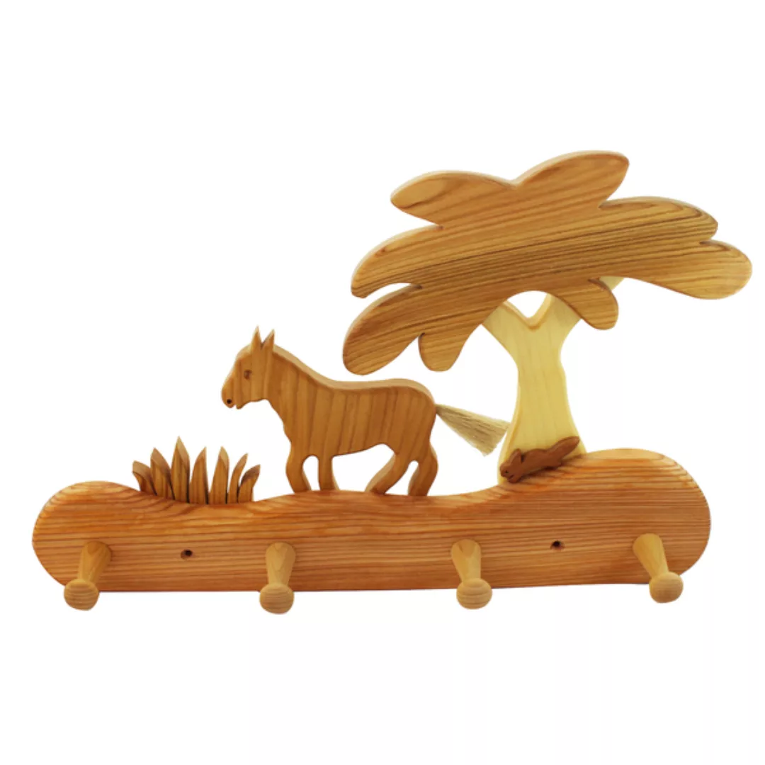 Kindergarderobe Aus Holz | Pferdchen günstig online kaufen