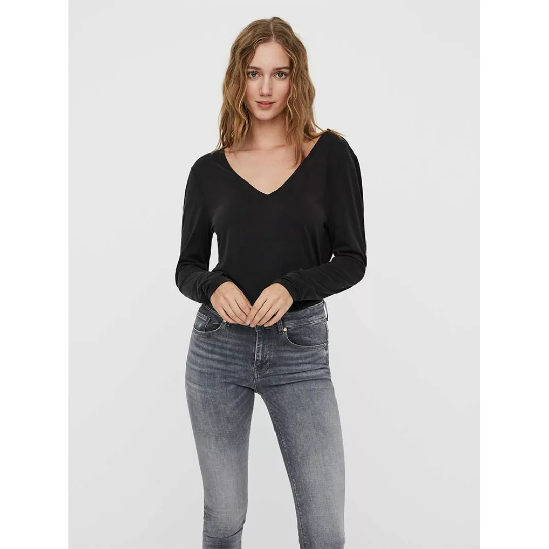 Vero Moda Filli Langarm-t-shirt S Black günstig online kaufen