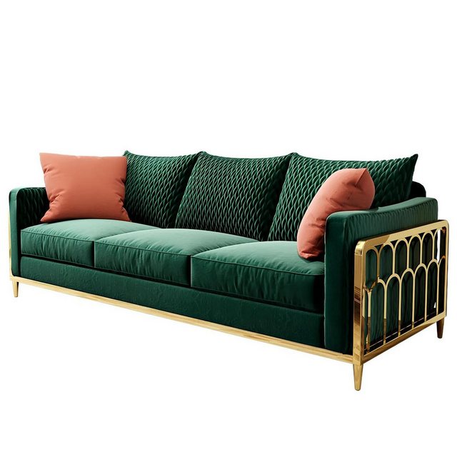 Xlmoebel Sofa Moderne Stoffsofa-Garnitur 3-Sitzer-Sofa - Design-Sitzmöbel, günstig online kaufen