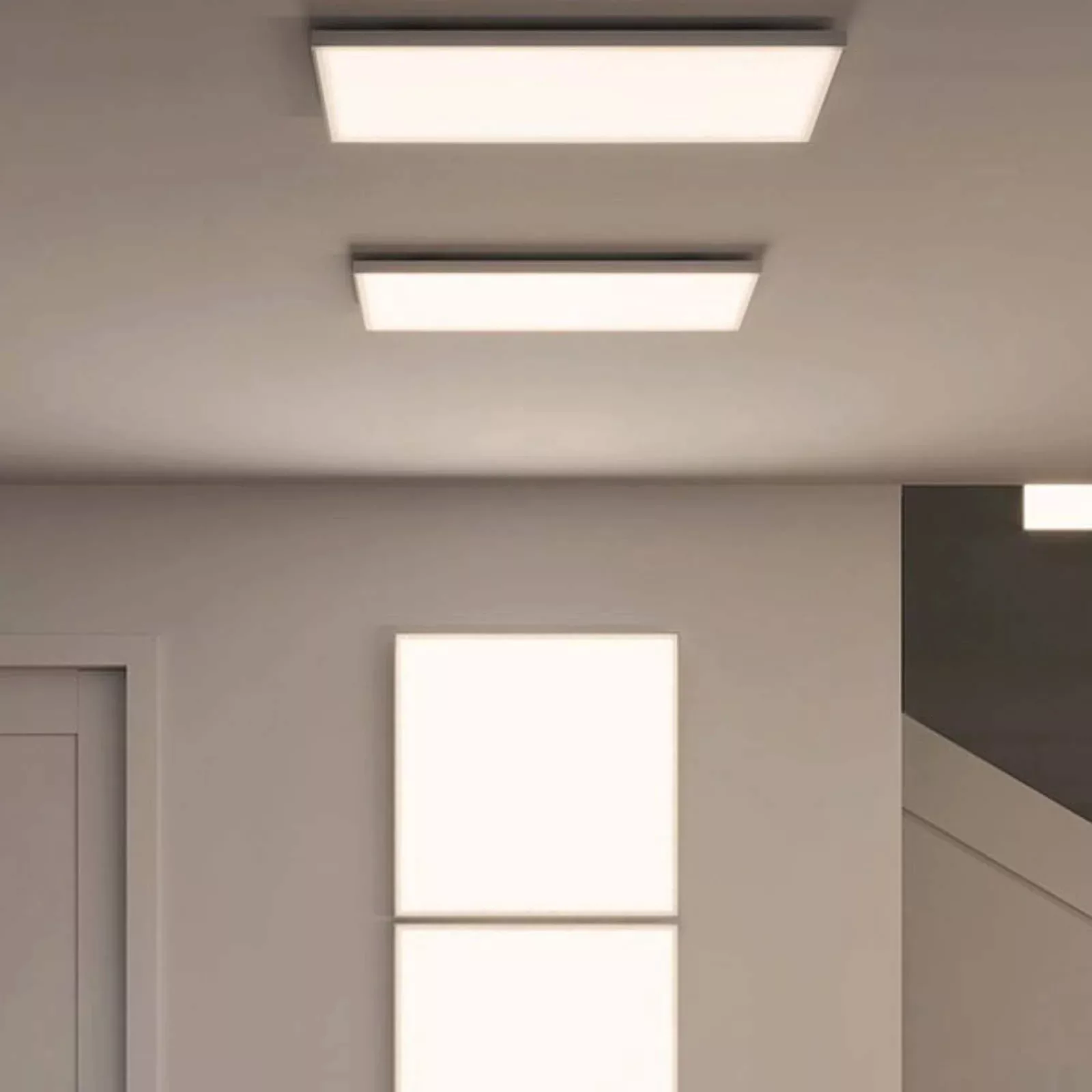 LED Deckenleuchte Valora in Weiß-matt dimmbar 595x595mm günstig online kaufen