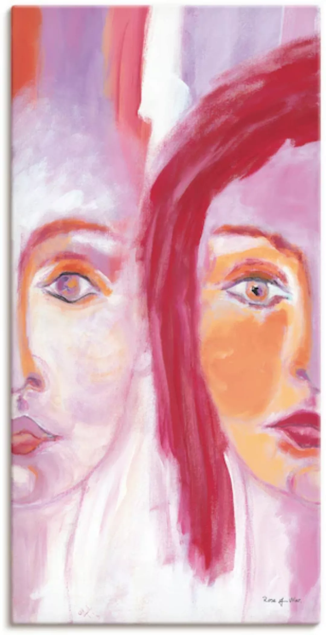 Artland Leinwandbild "Gesichter", Bilder von Frauen, (1 St.), auf Keilrahme günstig online kaufen