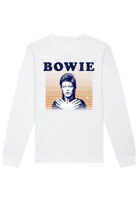 F4NT4STIC Sweatshirt "David Bowie Orange Stripes", Premium Qualität günstig online kaufen