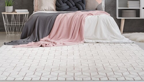 my home Teppich »Conni«, rechteckig, 20 mm Höhe, retro, Wohnzimmer günstig online kaufen