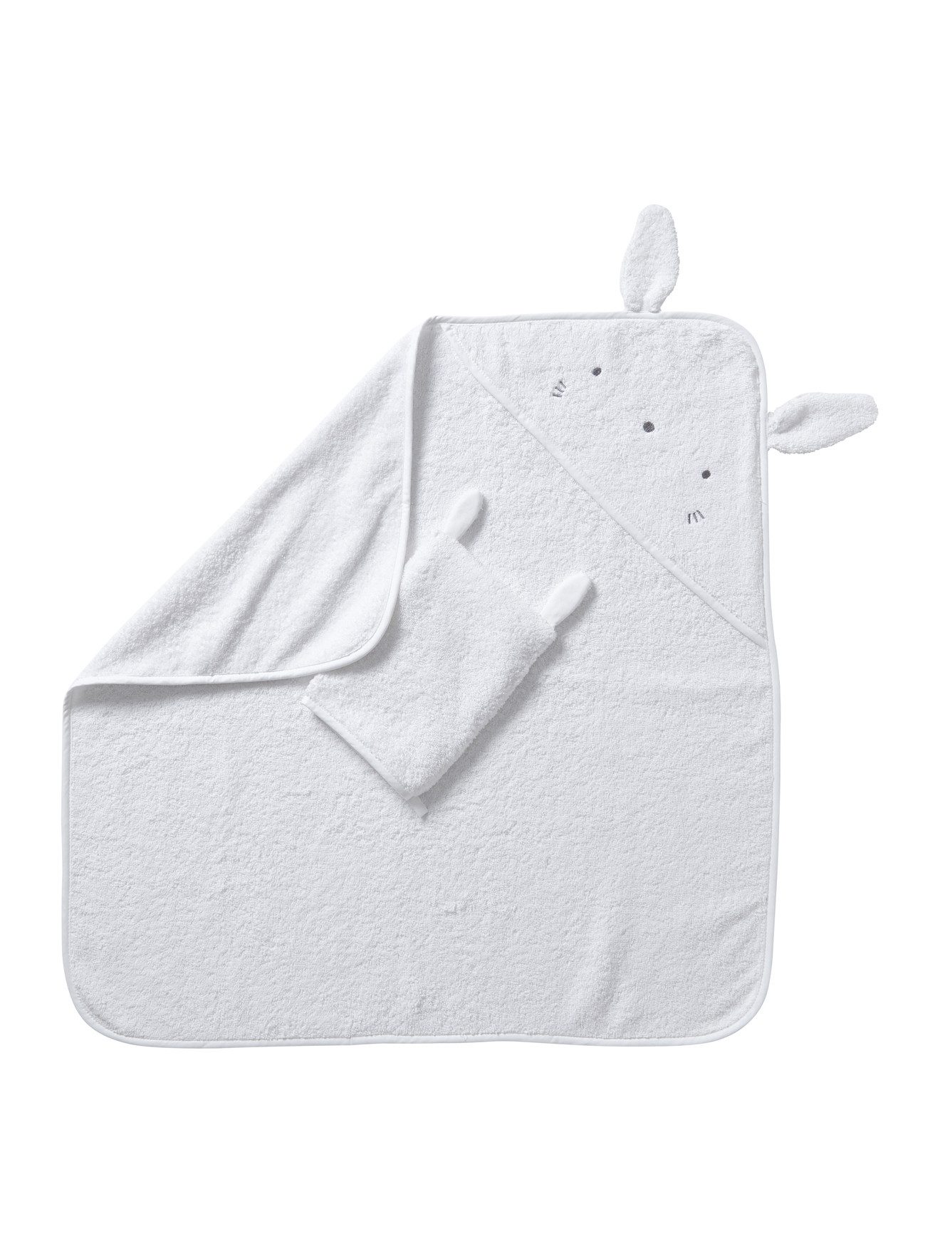 vertbaudet Kapuzenhandtuch Baby-Set aus Badetuch und günstig online kaufen