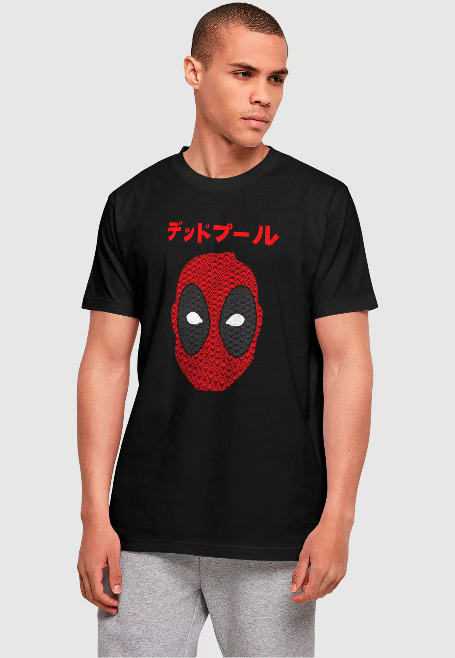 ABSOLUTE CULT T-Shirt "ABSOLUTE CULT Herren Deadpool - Japanese Seigaiha He günstig online kaufen