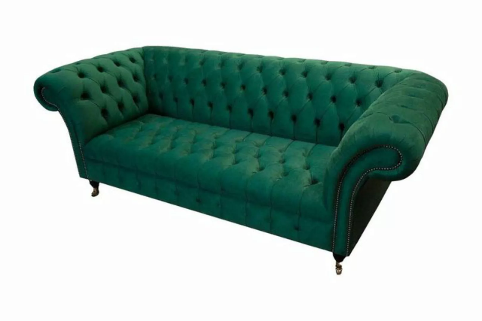 JVmoebel Sofa Dreisitzer Sofa 3 Sitzer Luxus Sitz Modern Sofas Grün Stoff, günstig online kaufen