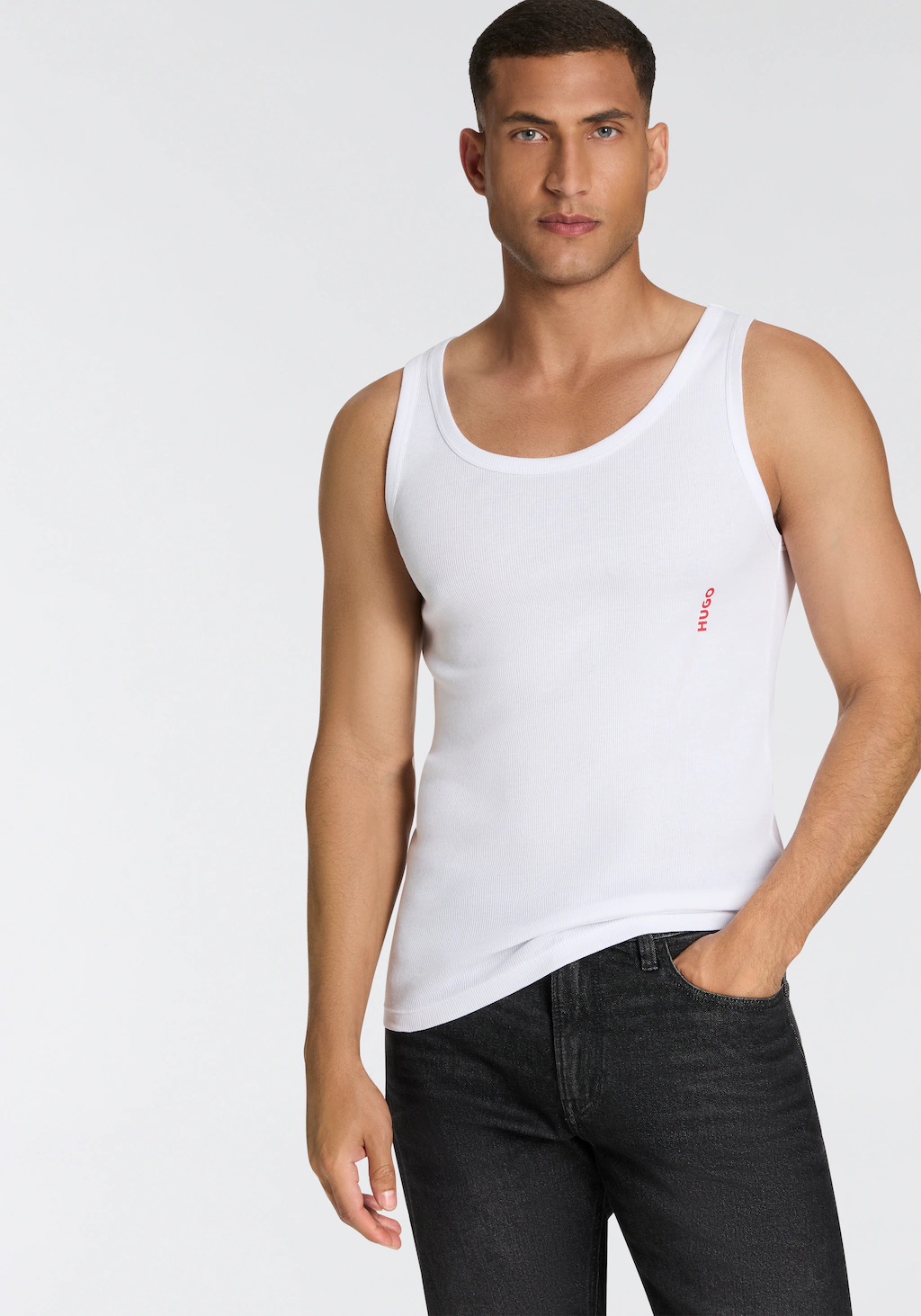 HUGO Ripptanktop (Packung, 3-tlg., 3er) Basic, günstig online kaufen
