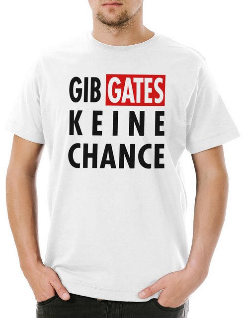 Urban Backwoods Print-Shirt Gib Gates Keine Chance Herren T-Shirt Software günstig online kaufen