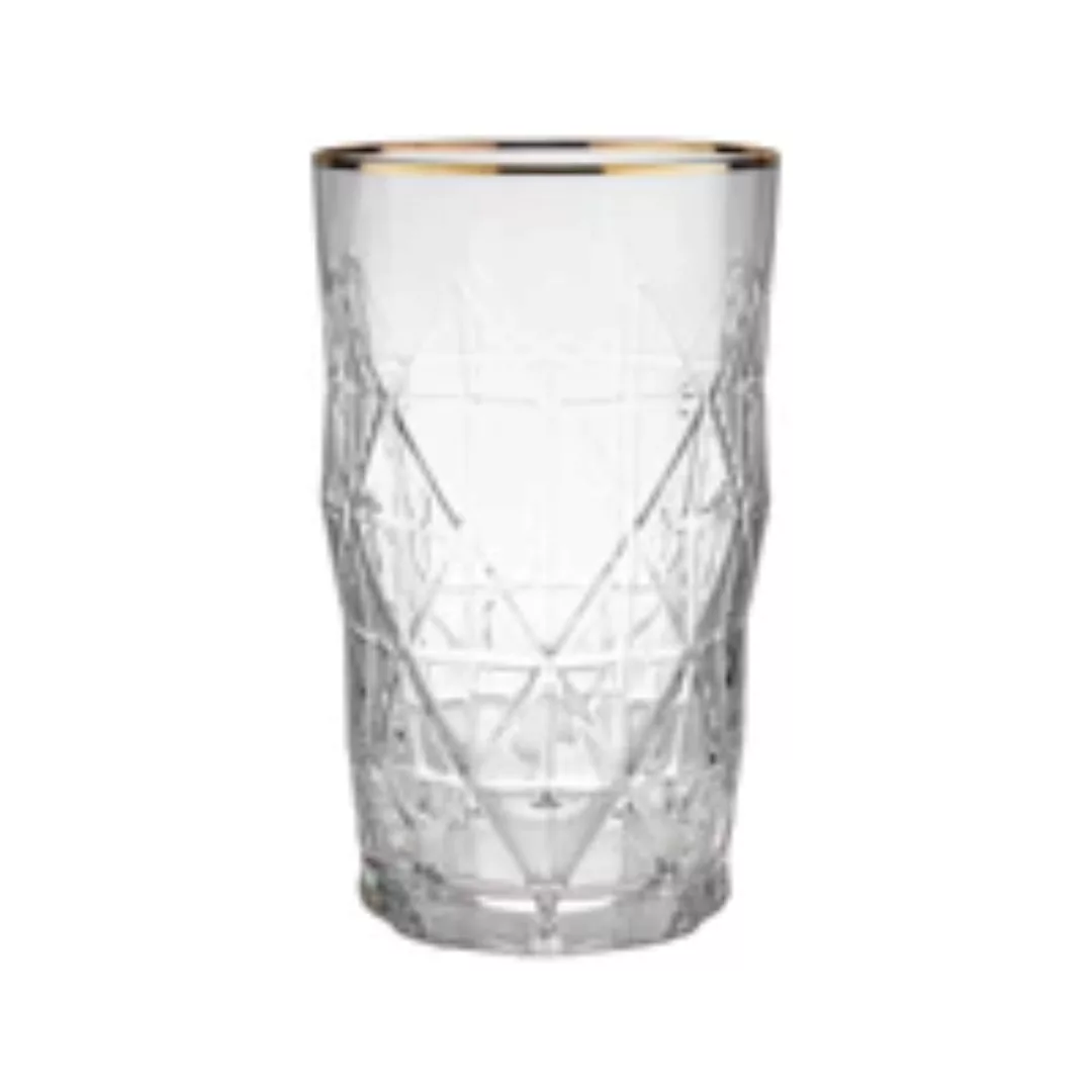 UPSCALE Longdrinkglas mit Goldrand 460ml günstig online kaufen
