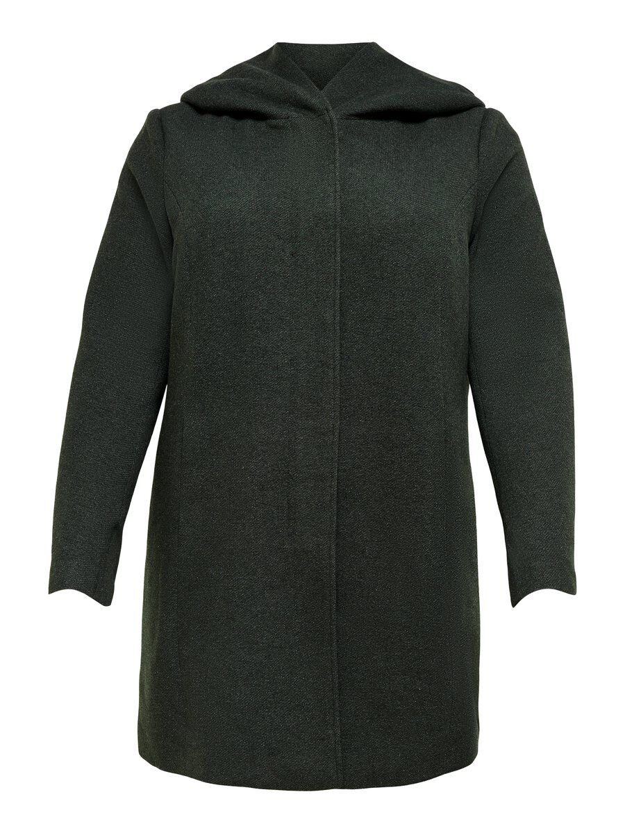 ONLY Curvy Übergangs Mantel Damen Grün günstig online kaufen