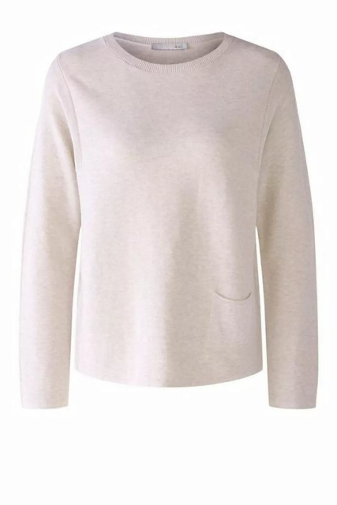 Oui Sweatshirt Pullover, offwhite melang günstig online kaufen