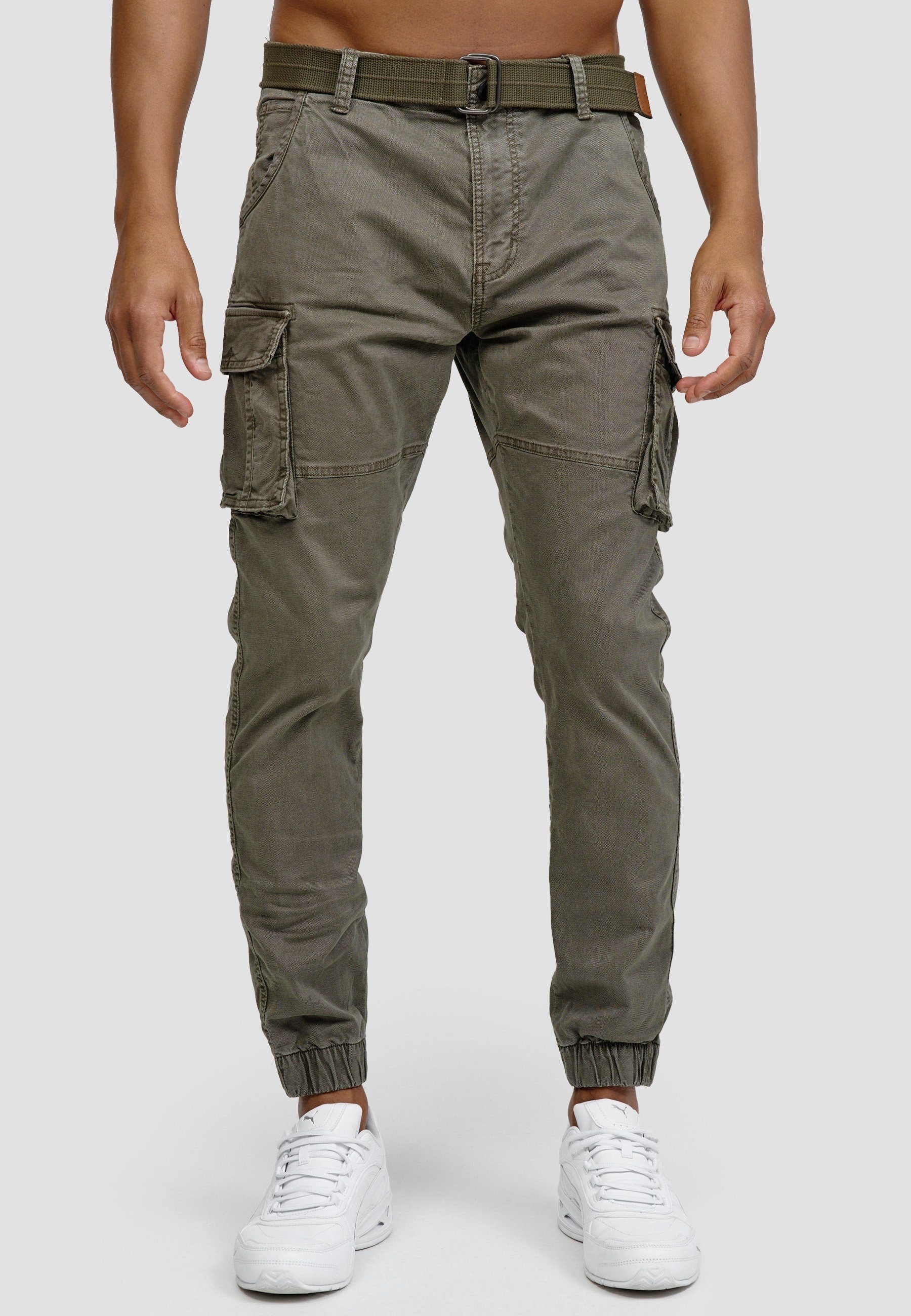 Indicode Cargohose Kerr aus elastischer Baumwoll-Qualität, günstig online kaufen