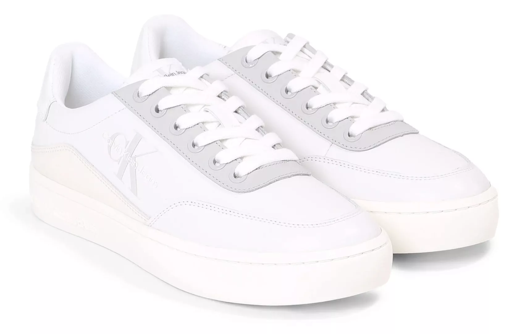 Calvin Klein Jeans Sneaker "CLASSIC CUPSOLE LOW LACE LTH ML", mit Logoschri günstig online kaufen