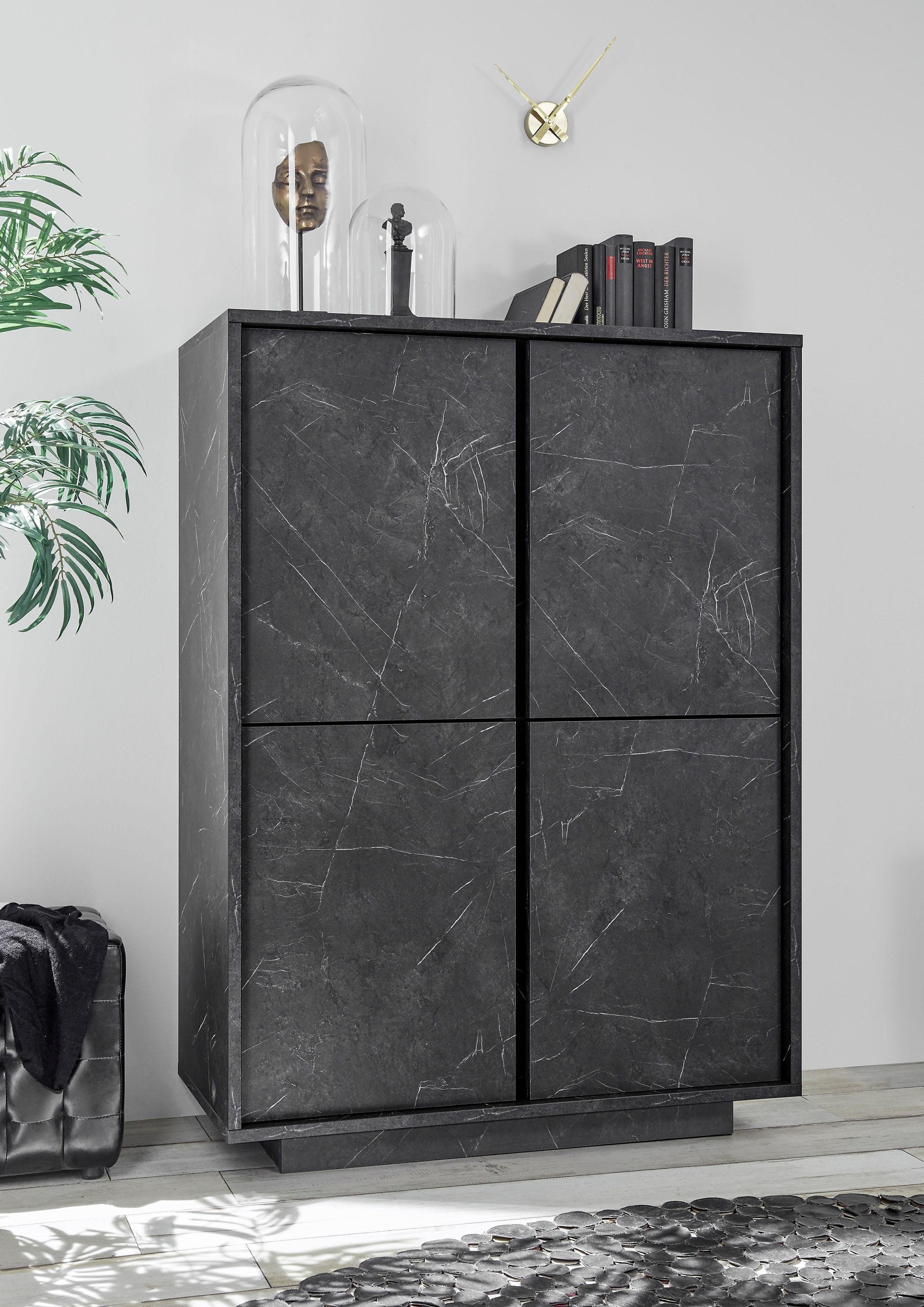 INOSIGN Highboard "Carrara", grifflos günstig online kaufen