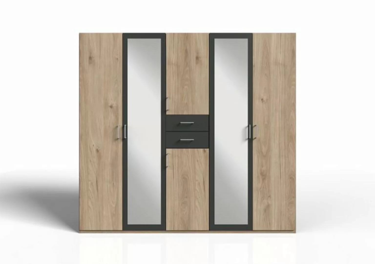 möbelando Kleiderschrank Drugi 225 x 208 x 58 cm (B/H/T) günstig online kaufen