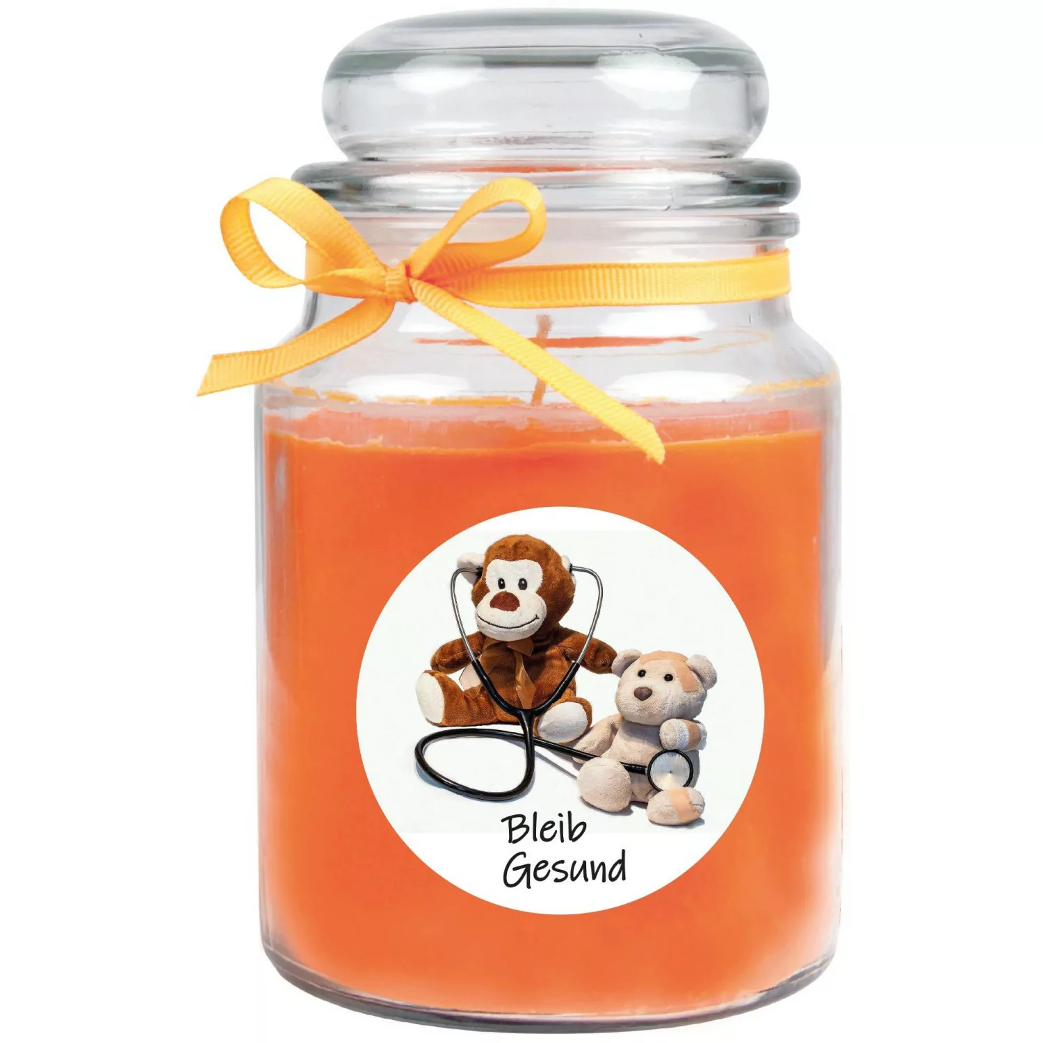 HS Candle Duftkerze & Glas Genesung Honigmelone Orange günstig online kaufen