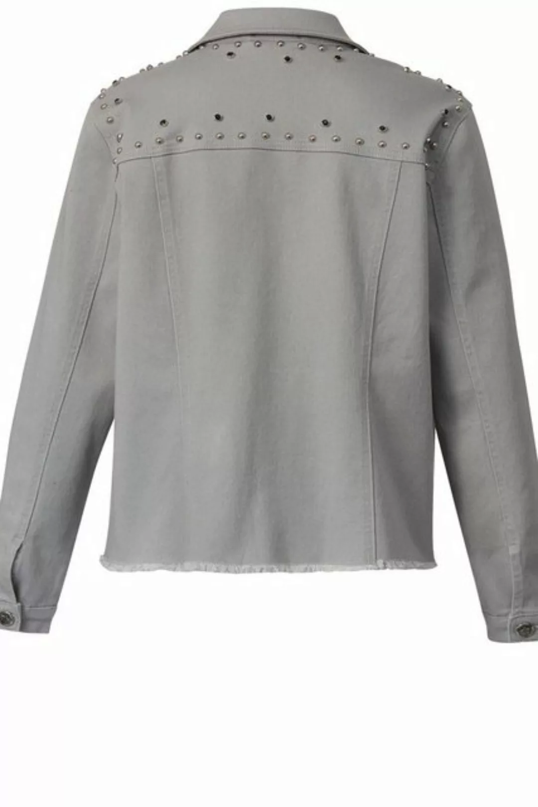 Angel of Style Jackenblazer Jeansjacke Ziernieten Hemdkragen Langarm günstig online kaufen
