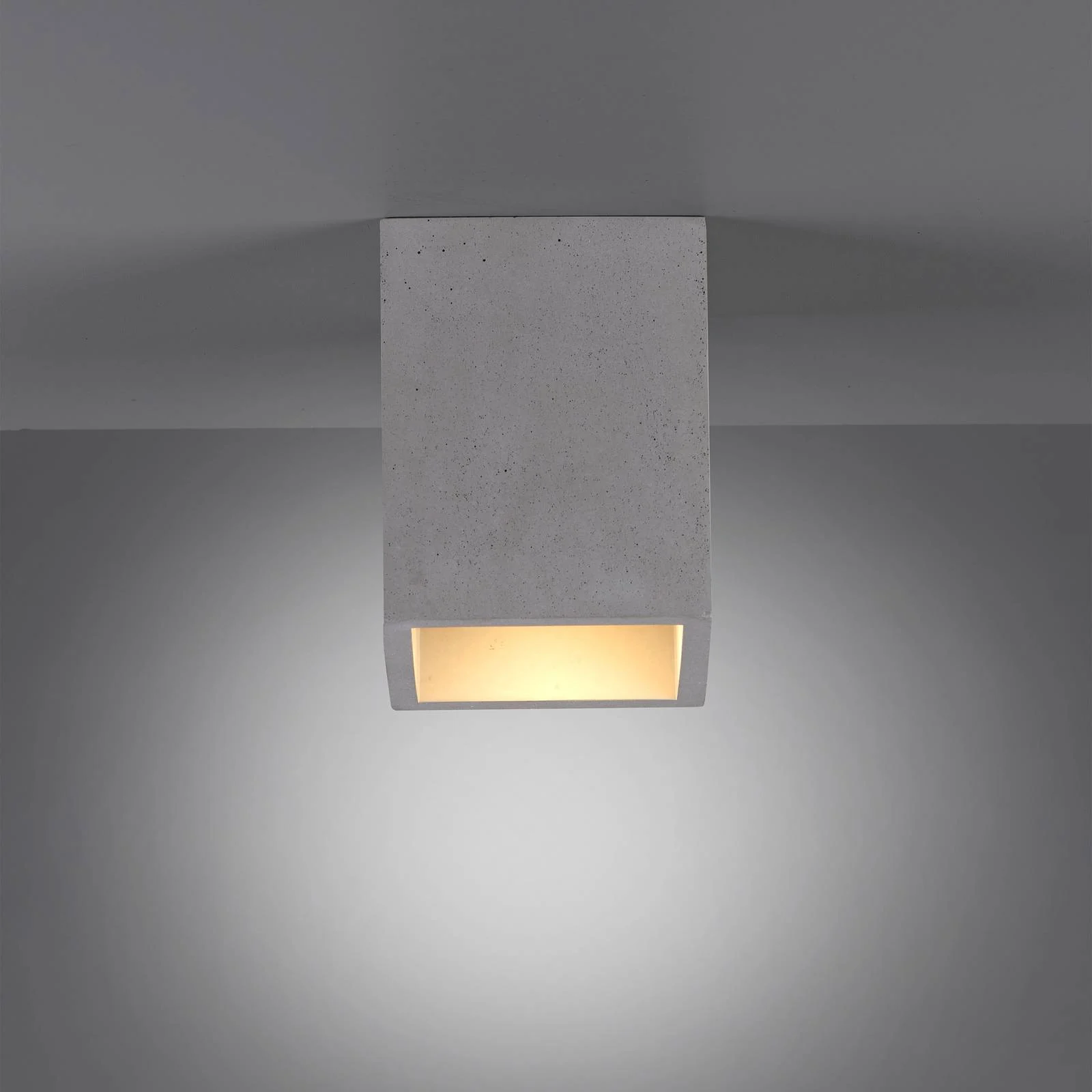Paul Neuhaus Eton Deckenlampe aus Beton, eckig günstig online kaufen