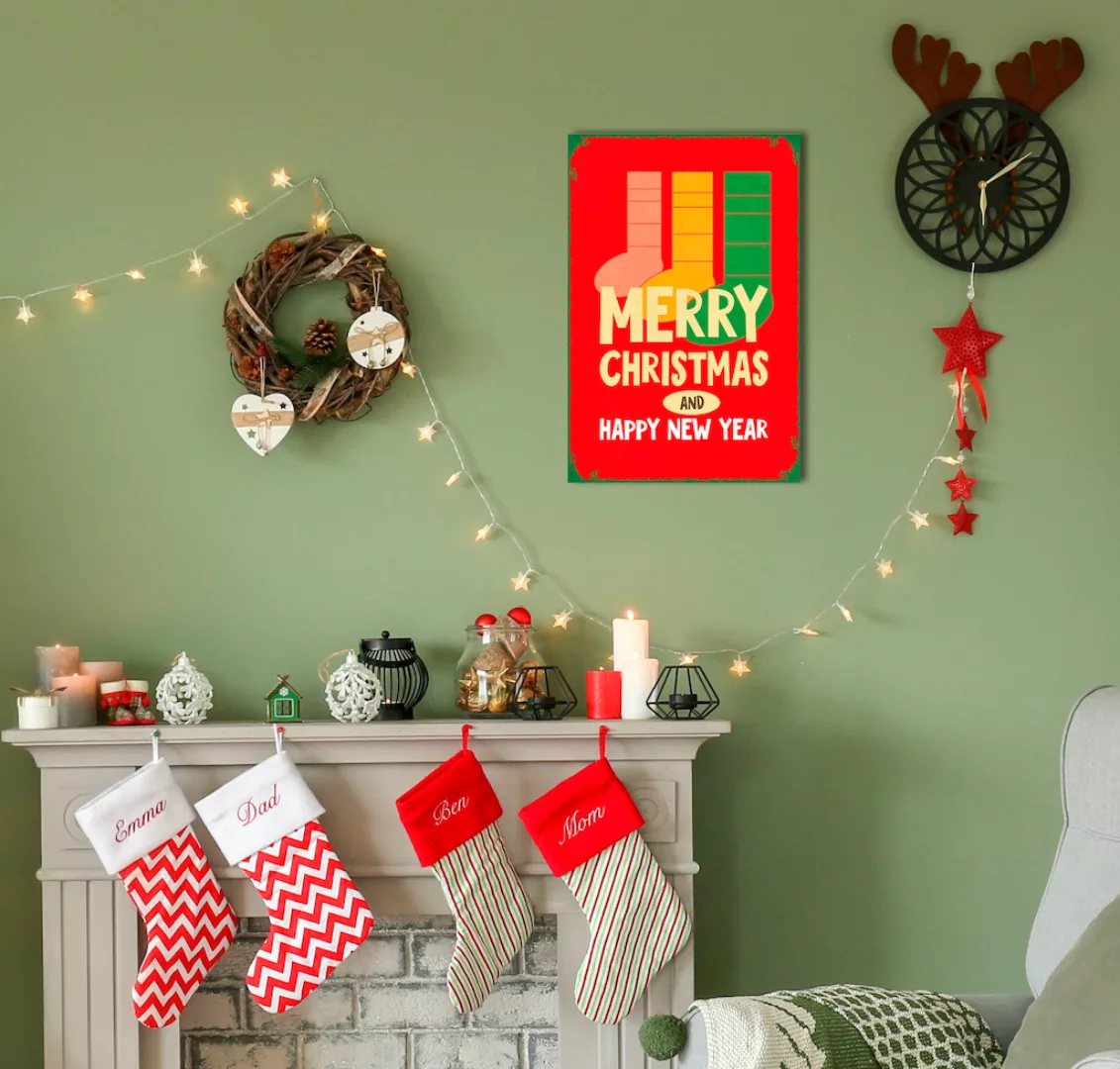 queence Metallbild "Christmas Stocking", (1 St.) günstig online kaufen