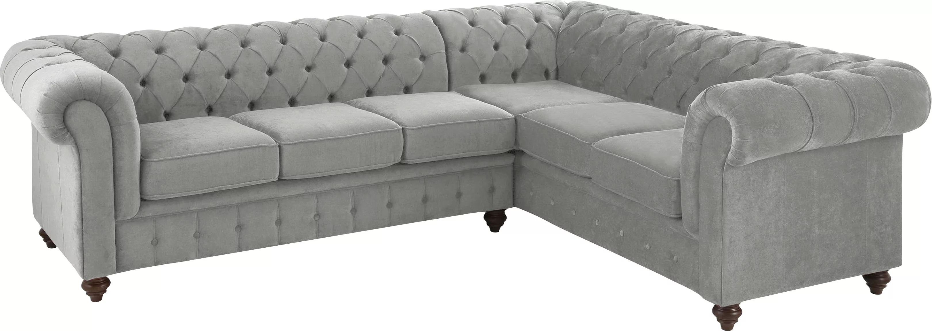 Home affaire Chesterfield-Sofa »Duc Ecksofa L-Form«, hochwertige Knopfheftu günstig online kaufen