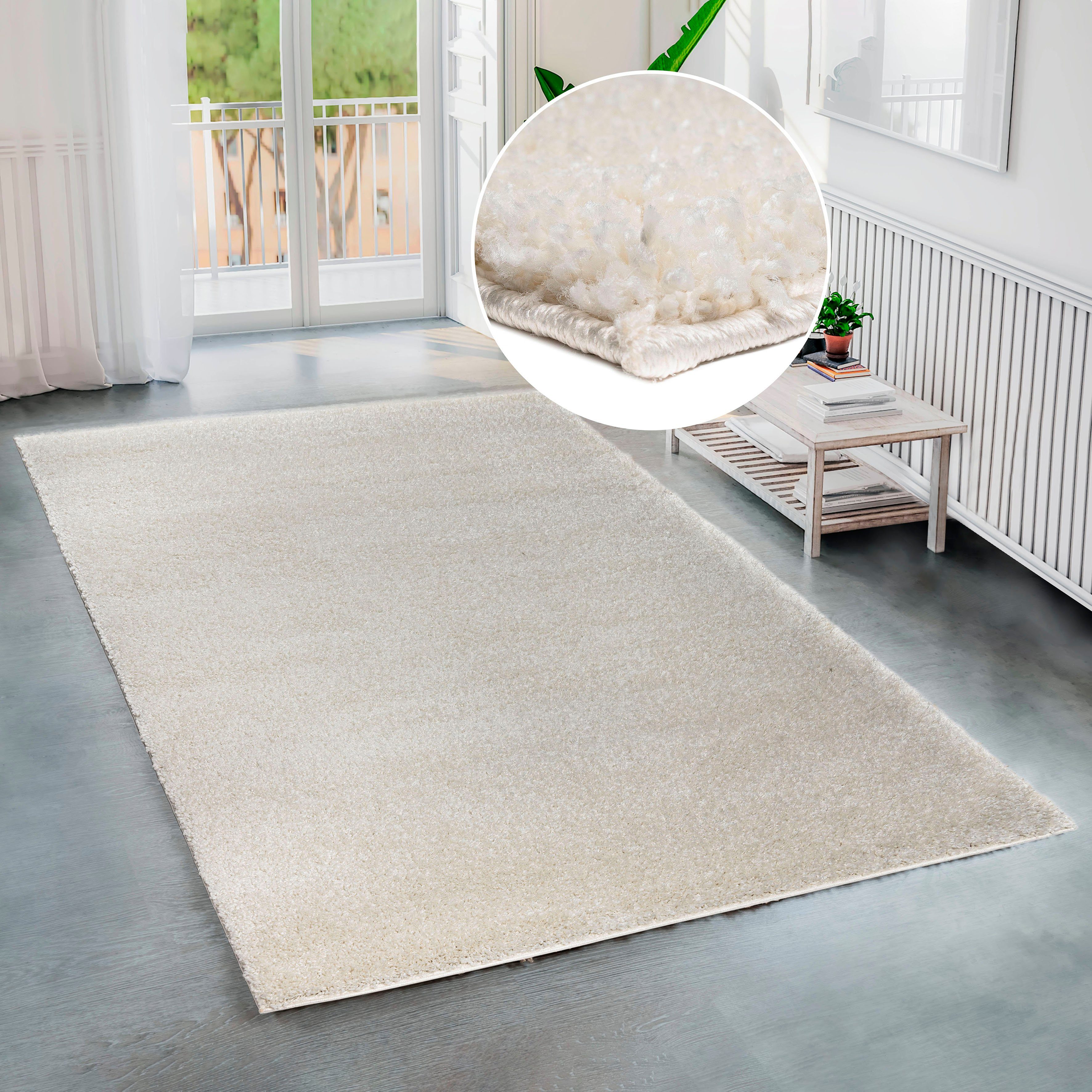 Bruno Banani Hochflor-Teppich Shaggy Soft, rechteckig, günstig online kaufen