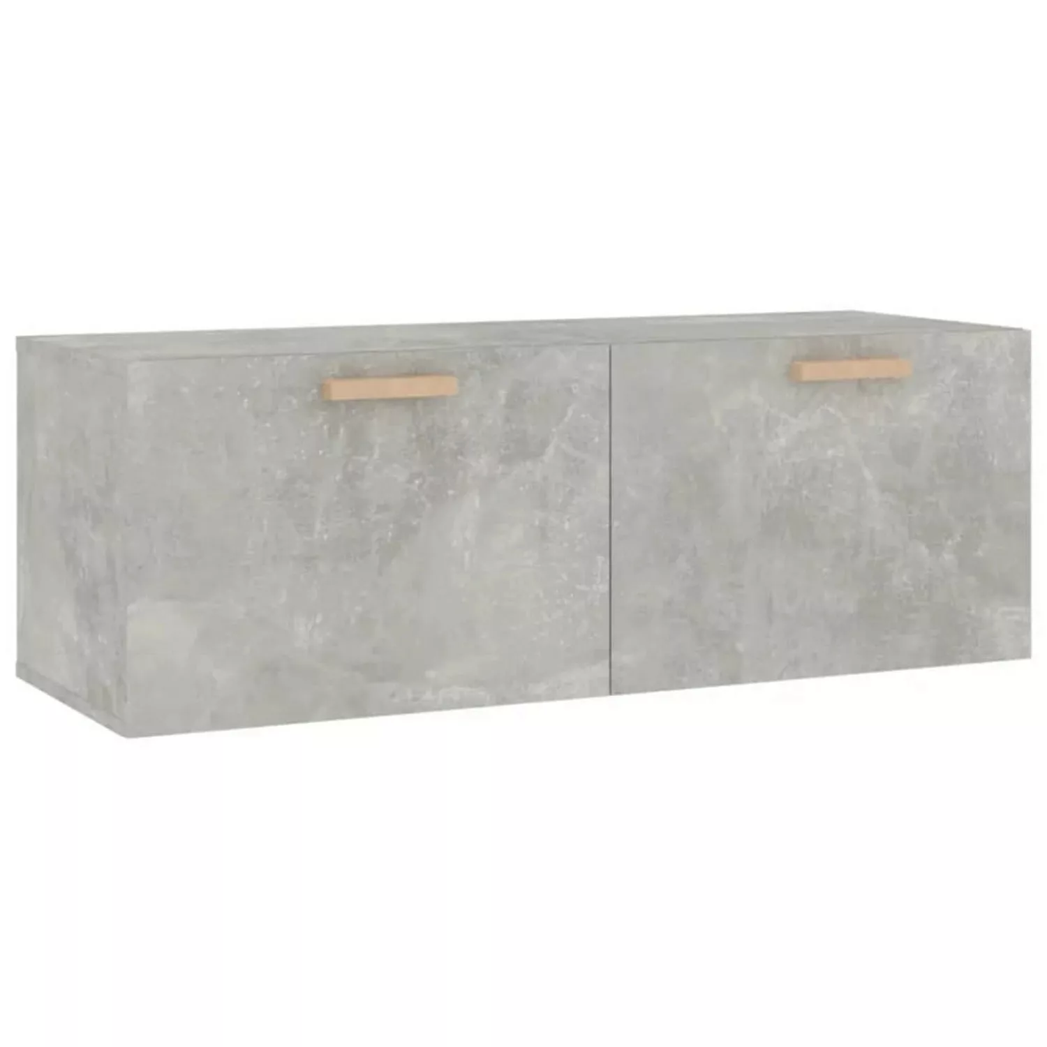 vidaXL Hängeschrank Wandschrank Betongrau 100x36,5x35 cm Holzwerkstoff (1-S günstig online kaufen