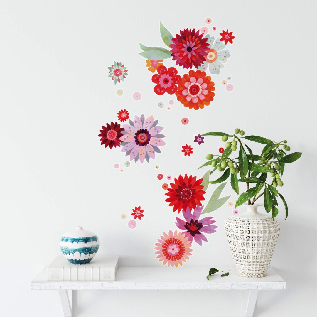 Wall-Art Wandtattoo »Märchenhaft Blütentraum«, (1 St.), selbstklebend, entf günstig online kaufen