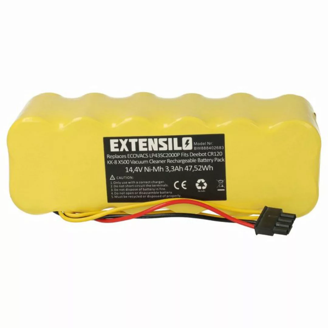 Extensilo Ersatz für Ariete AT5186005100 für Staubsauger-Akku NiMH 3300 mAh günstig online kaufen