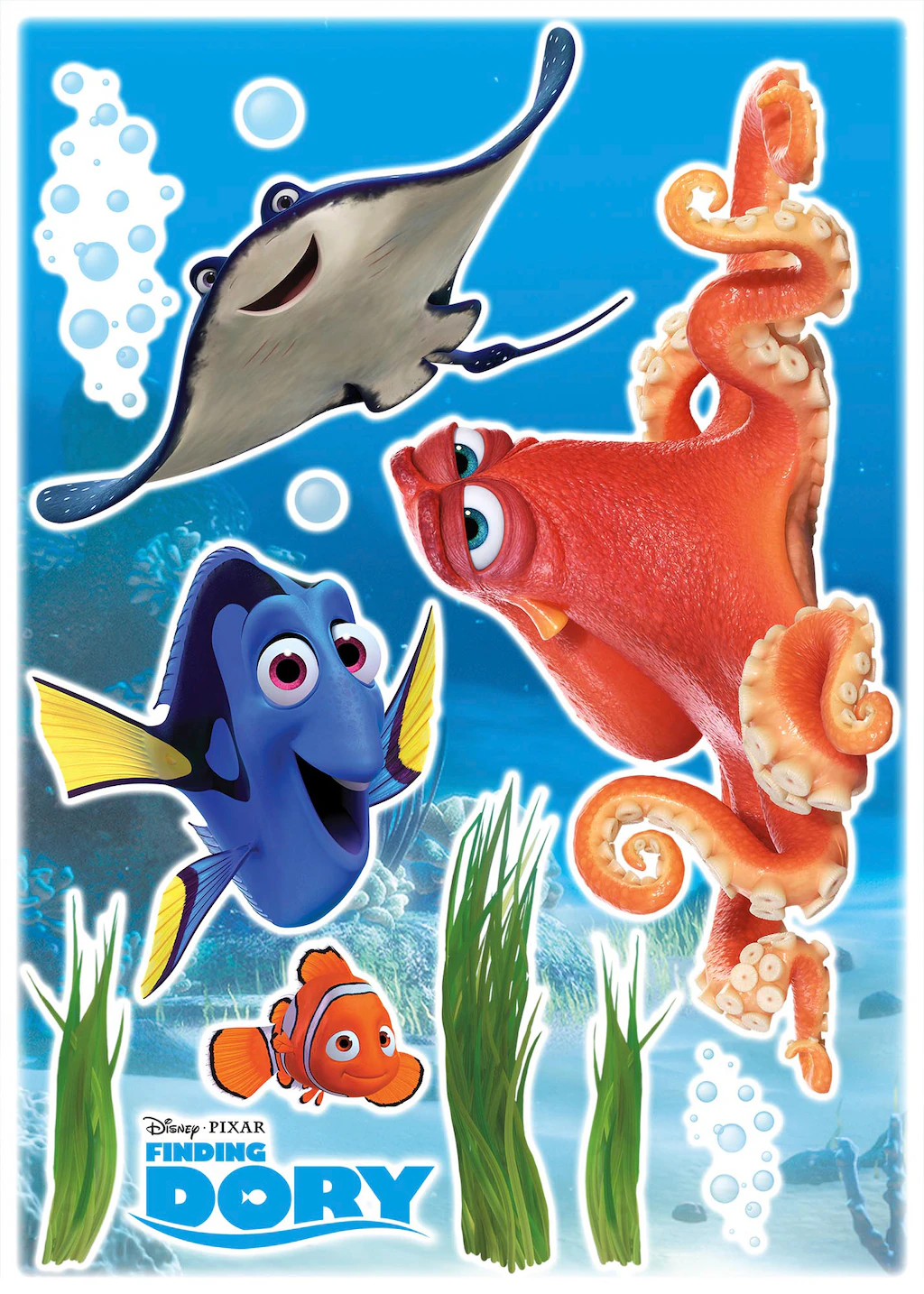 Komar Wandtattoo "Dory and Friends - Größe 50 x 70 cm", (12 St.), selbstkle günstig online kaufen