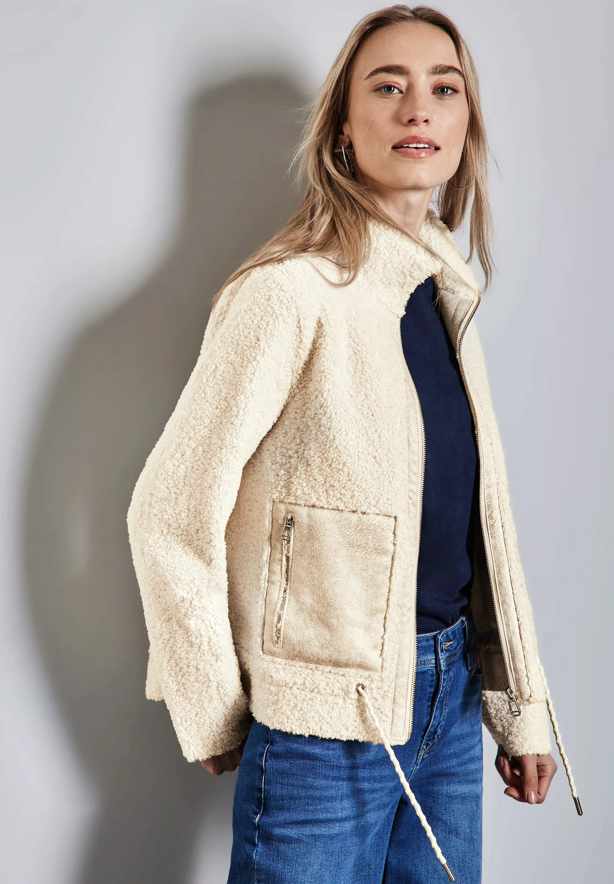 STREET ONE Jackenblazer, mit Shearling-Details günstig online kaufen