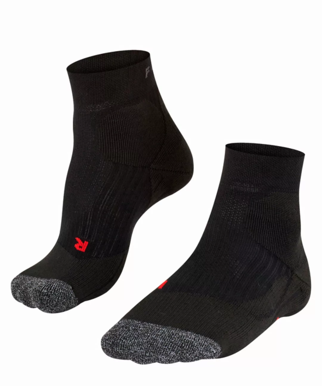FALKE TE2 Short Damen Tennis Socken, 41-42, Schwarz, Baumwolle, 16834-30000 günstig online kaufen