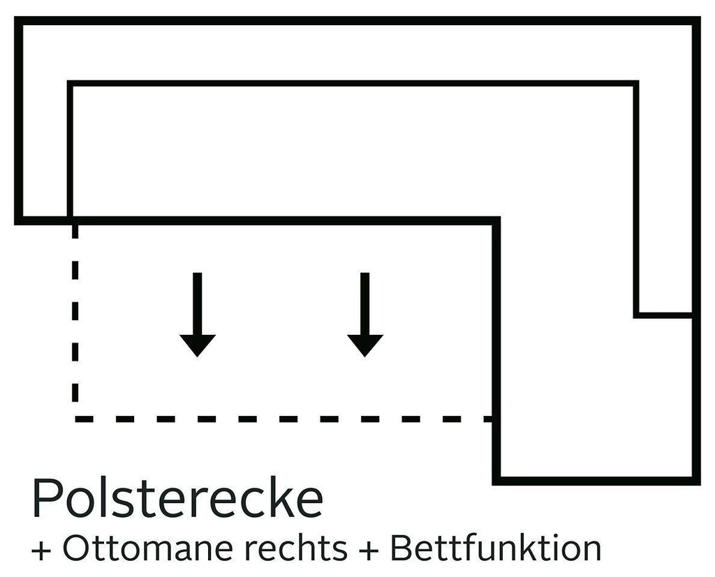 COTTA Ecksofa "Enterprise L-Form", mit Kopf- und Armteilverstellung, wahlwe günstig online kaufen