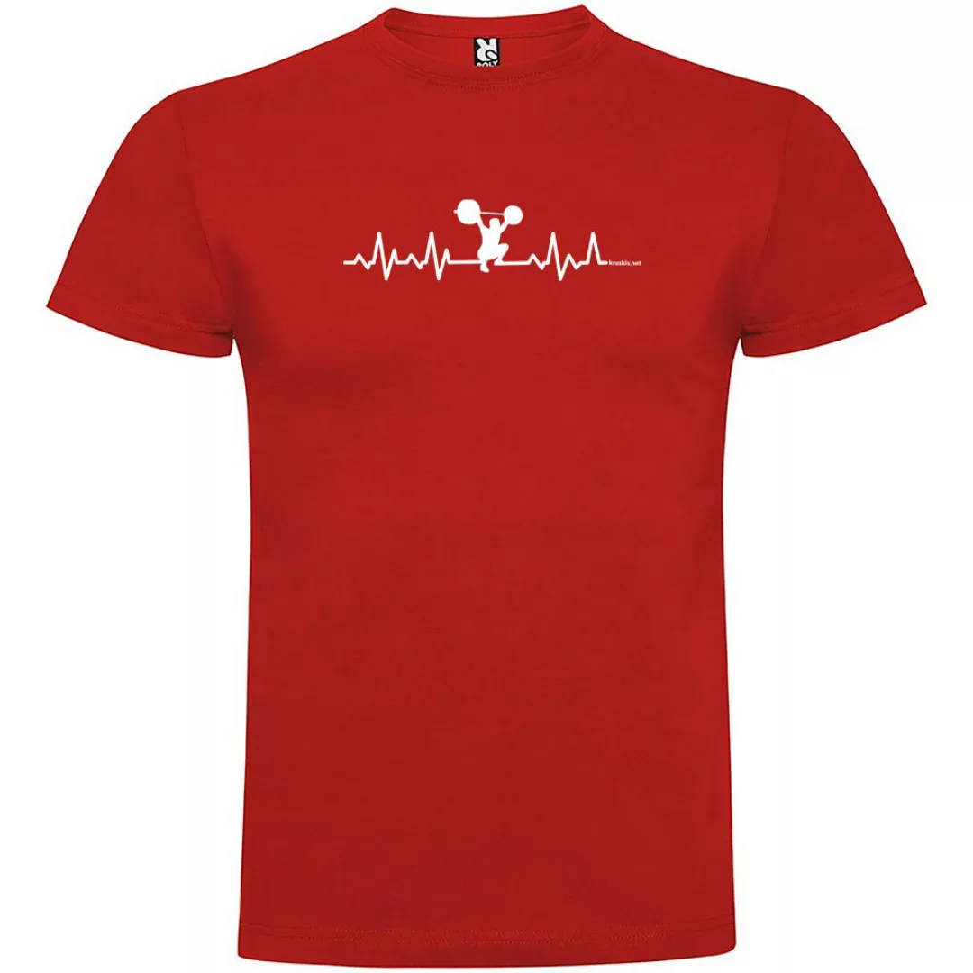 Kruskis Fitness Heartbeat Kurzärmeliges T-shirt XL Red günstig online kaufen