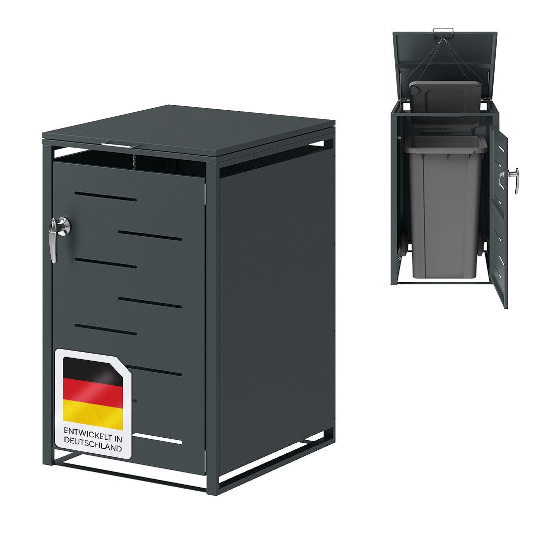STEELSØN Mülltonnenbox Diorus 240L, abschließbar (Anthrazit, günstig online kaufen