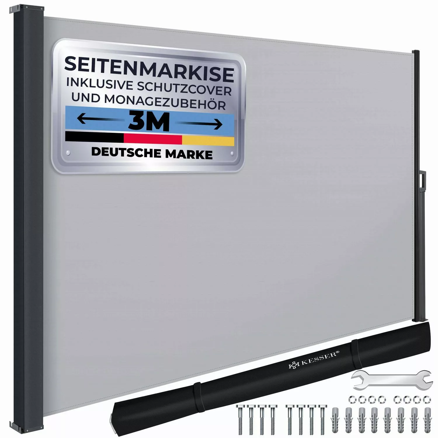 KESSER Seitenmarkise Seitenmarkise ausziehbar Markise Blickdicht günstig online kaufen
