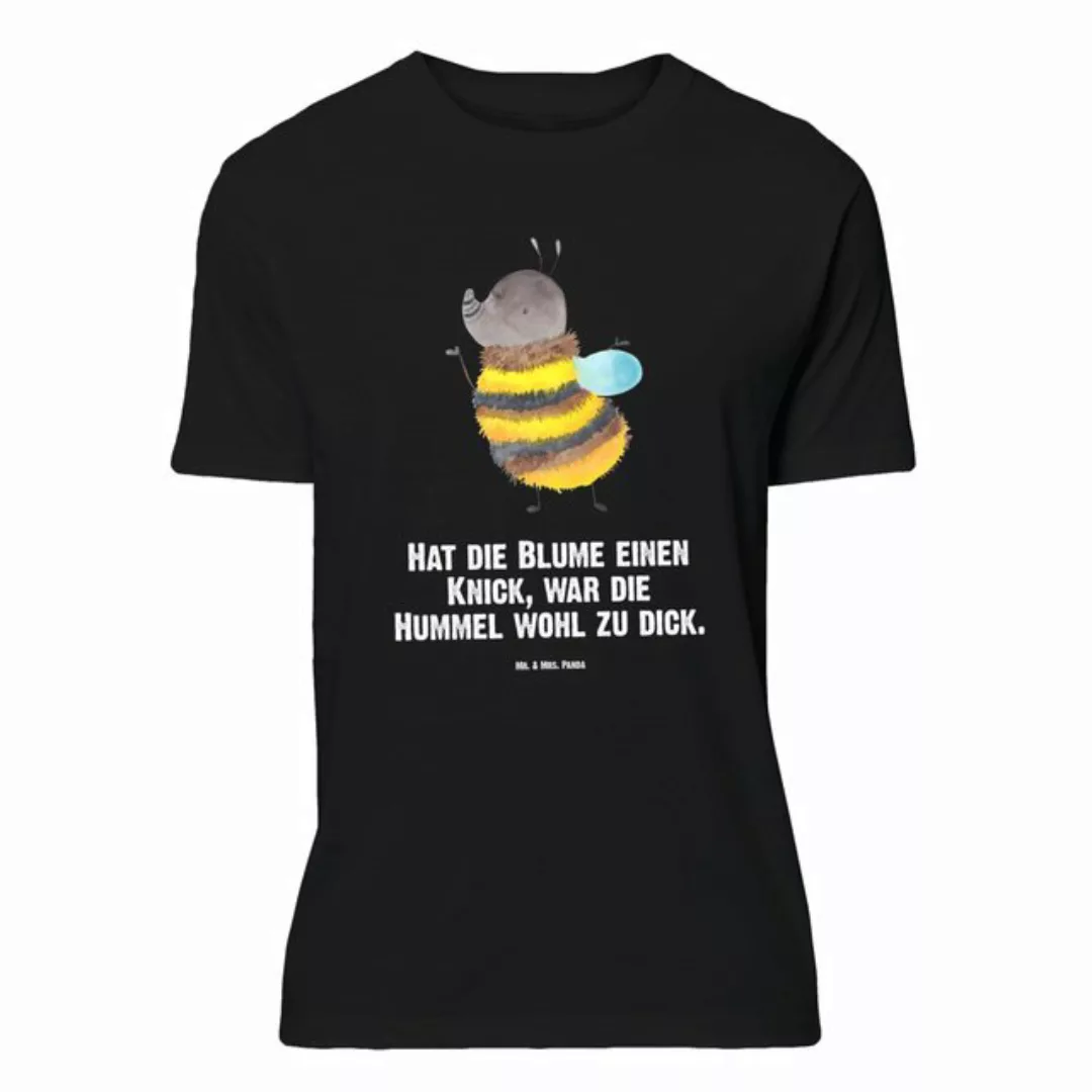 Mr. & Mrs. Panda T-Shirt Hummel flauschig - Schwarz - Geschenk, Gute Laune, günstig online kaufen