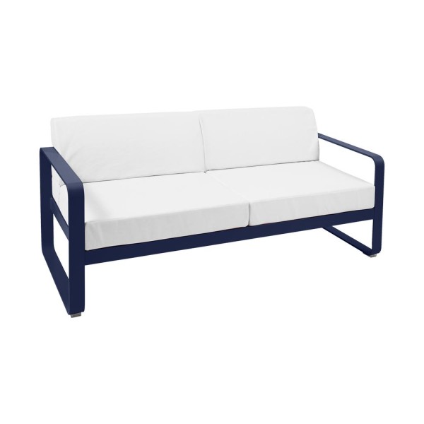 Bellevie Lounge-Sofa 2-Sitzer 92 Abyssblau 81 Grauweiß günstig online kaufen