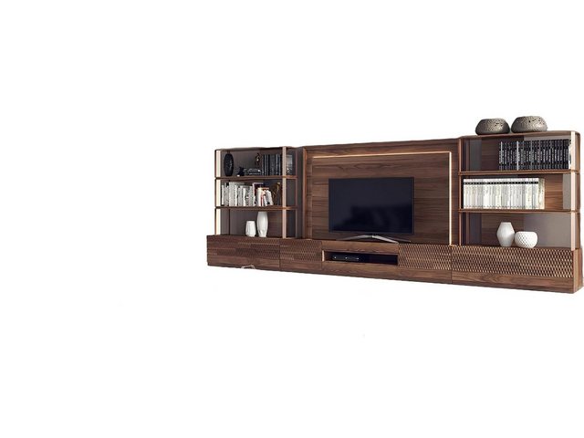 Xlmoebel TV-Schrank 4-teiliges Set für Wohnzimmermöbel mit TV-Ständer, 2 Bü günstig online kaufen