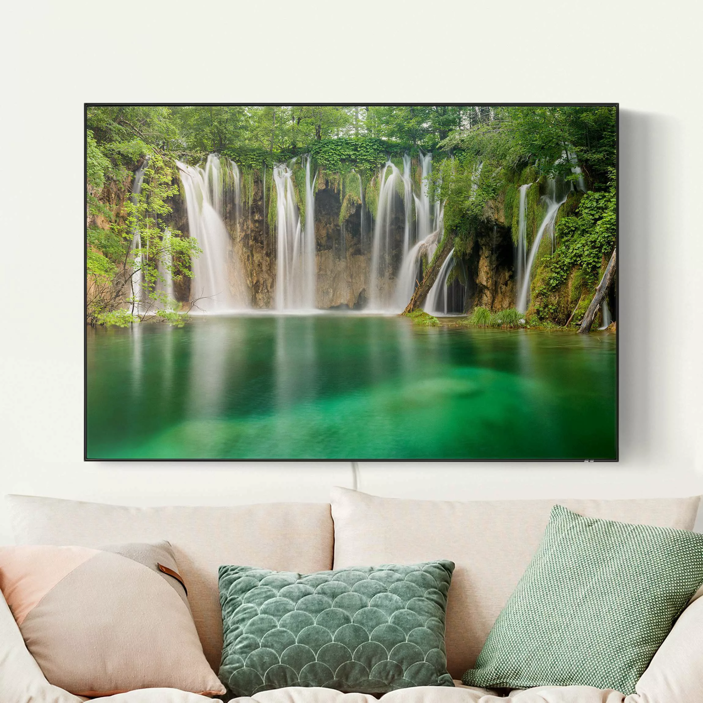 LED-Wechselbild Wasserfall Plitvicer Seen günstig online kaufen