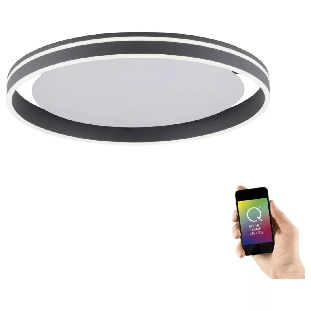 Paul Neuhaus Q-VITO LED-Deckenlampe 59cm anthrazit günstig online kaufen