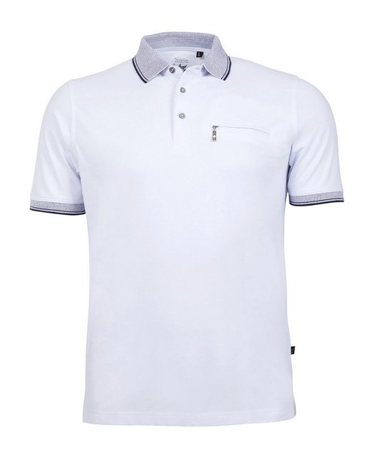 Hajo Poloshirt Piqué-Poloshirt mit Kontrastdetails günstig online kaufen