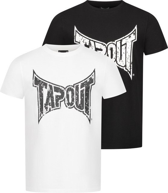 TAPOUT T-Shirt Amboyn Herren T-Shirt normale Passform Doppelpack günstig online kaufen