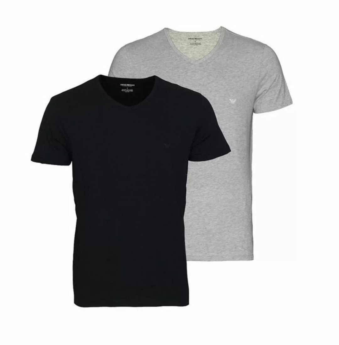 Emporio Armani T-Shirt T-Shirt 2er Pack T-Shirts V-Ausschnitt (2-tlg) günstig online kaufen