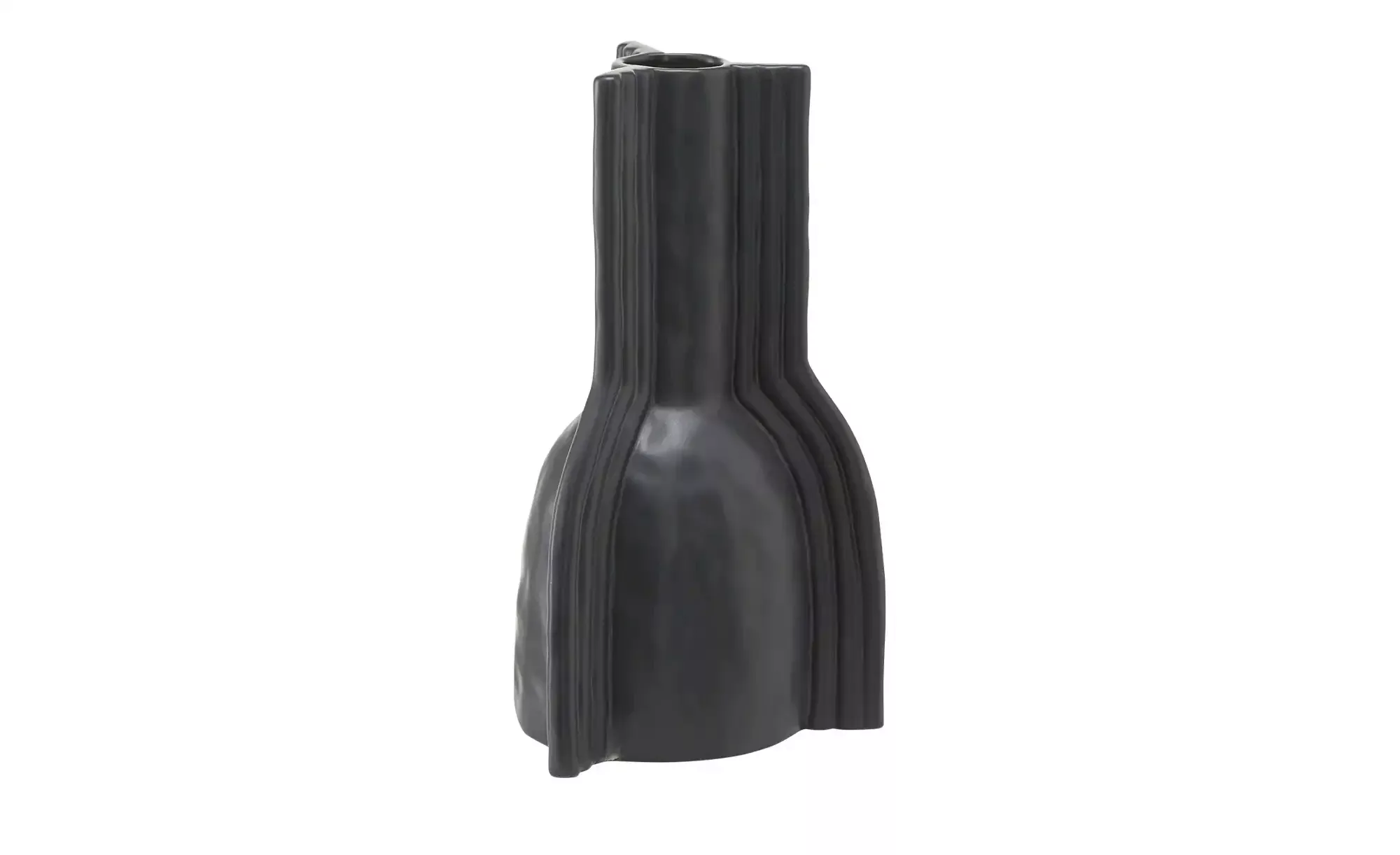 Vase ¦ schwarz ¦ Steinzeug ¦ Maße (cm): B: 11 H: 20,2 T: 11 Accessoires > V günstig online kaufen